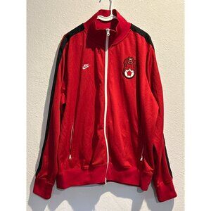 Nike (MENS XL) ENGLAND JAMES JARVIS Track Jacket Soccer Embroidered Red